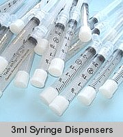 Standard 3ml whitening gel syringe dispensers